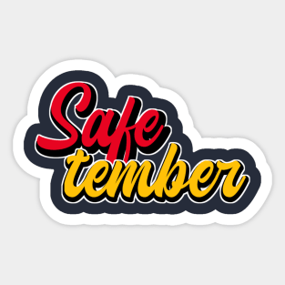 Safetember Sticker